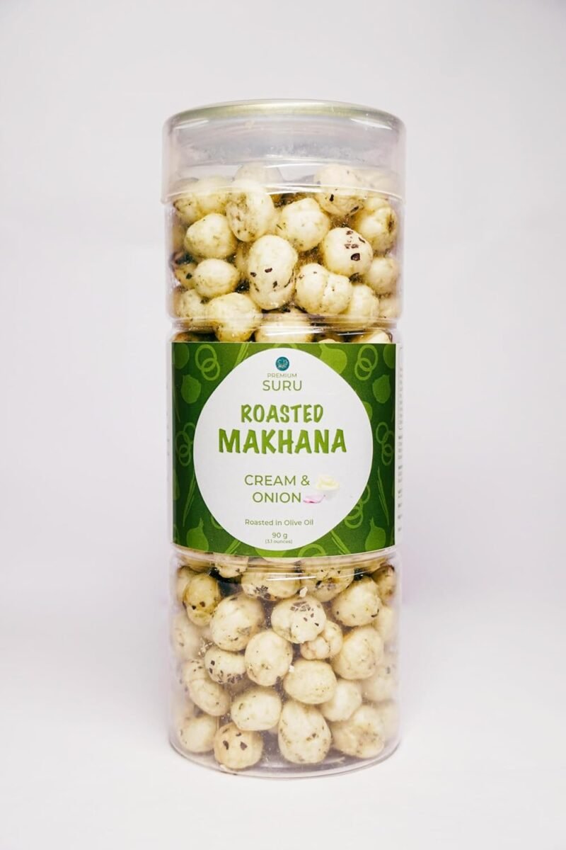 Cream & Onion Flavoured Makhana, Roasted with Olive Oil, 90gm
