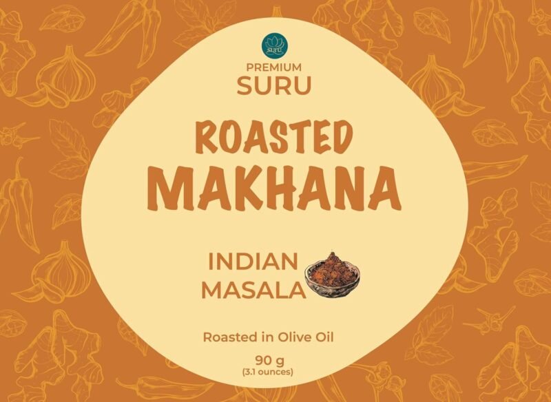 Indian Masala Flavoured Makhana, Roasted with Olive Oil, 90gm