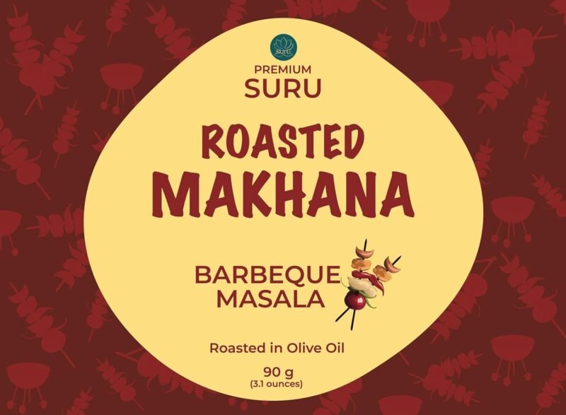Barbeque Masala Flavoured Makhana, Roasted with Olive Oil, 90gm